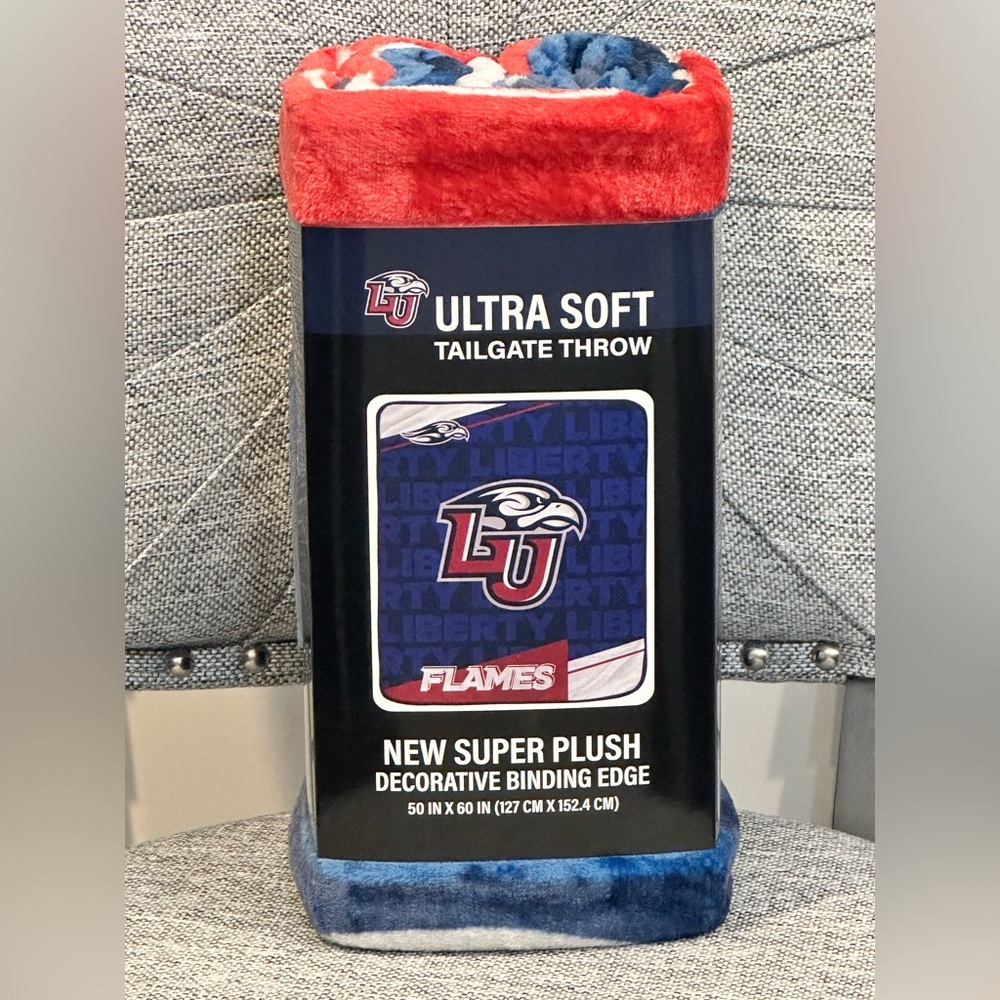 Liberty University Ultra Soft Tailgate Throw Blanket - 50 inches by 60 inches